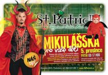 Mikulášská oslava restaurace StPatrick Pardubice