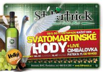 Svatomartinské hody - irská restaurace St.Patrick Pardubice