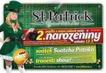 2. narozeniny irské restaurace St.Patrick v Pardubicích