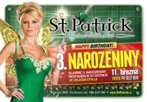 3. narozeniny restaurace St.Patrick